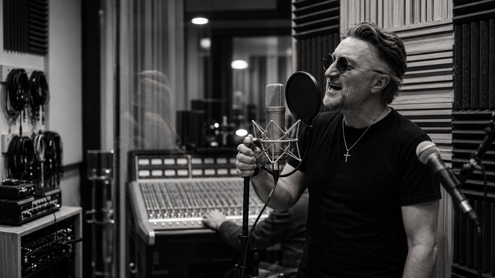 Inside the Collider Project recording studio — vocals